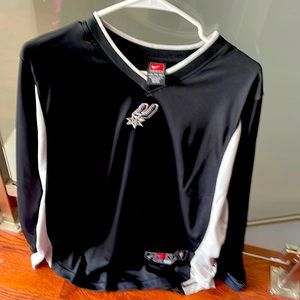 Spurs long sleeve dri-fit XXL black and white jersey